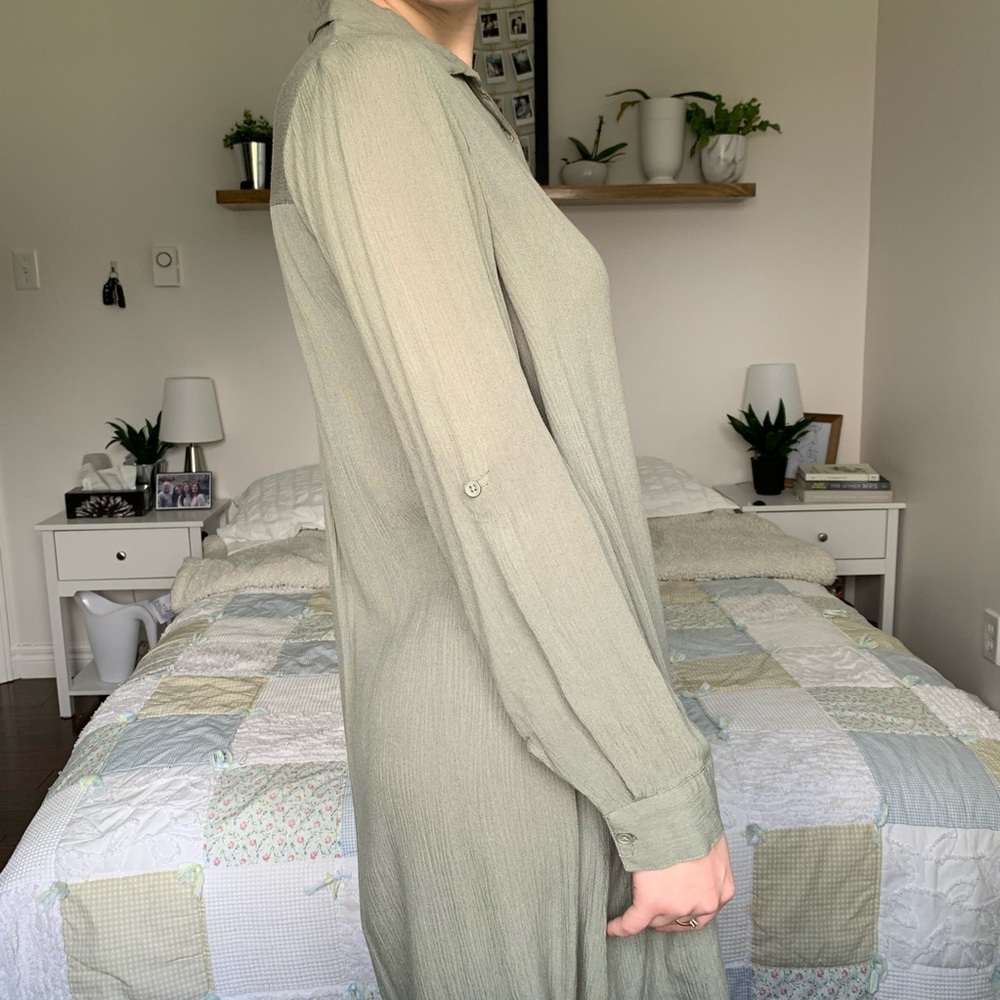 H&M GREEN DRESS - Picture 4 of 11